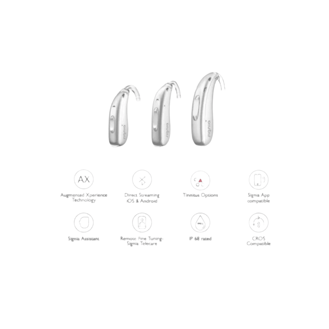 Signia Intuis 4.7 (SP/P/M) BTE Open Fit Hearing Aids Digital Programmable Device