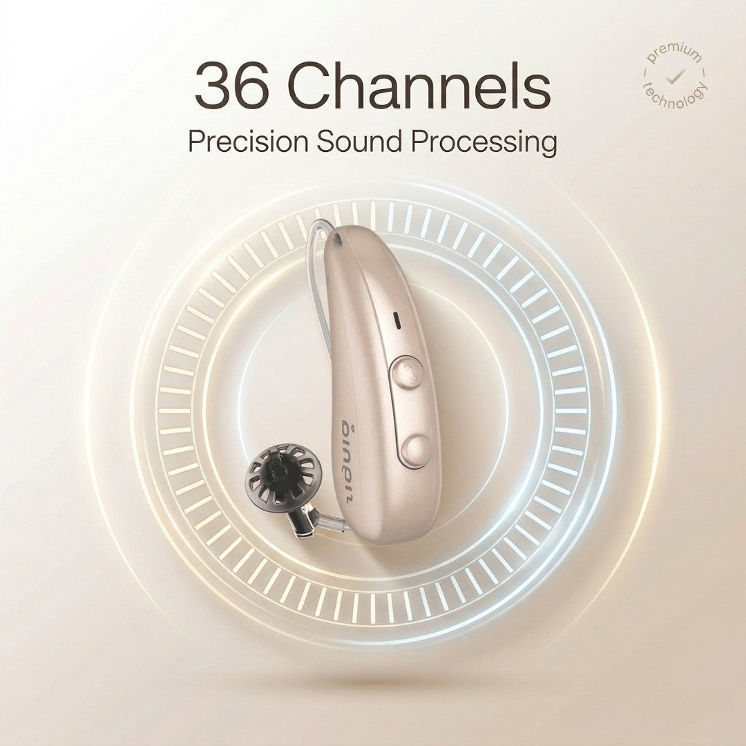 Signia Pure Charge&Go BCT 5IX – Bluetooth Hearing Aids with Portable Charger - Beige Color
