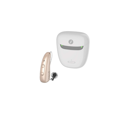 Signia Pure Charge & Go T 3IX Rechargeable Hearing Aid With Portable Charger - Beige Color