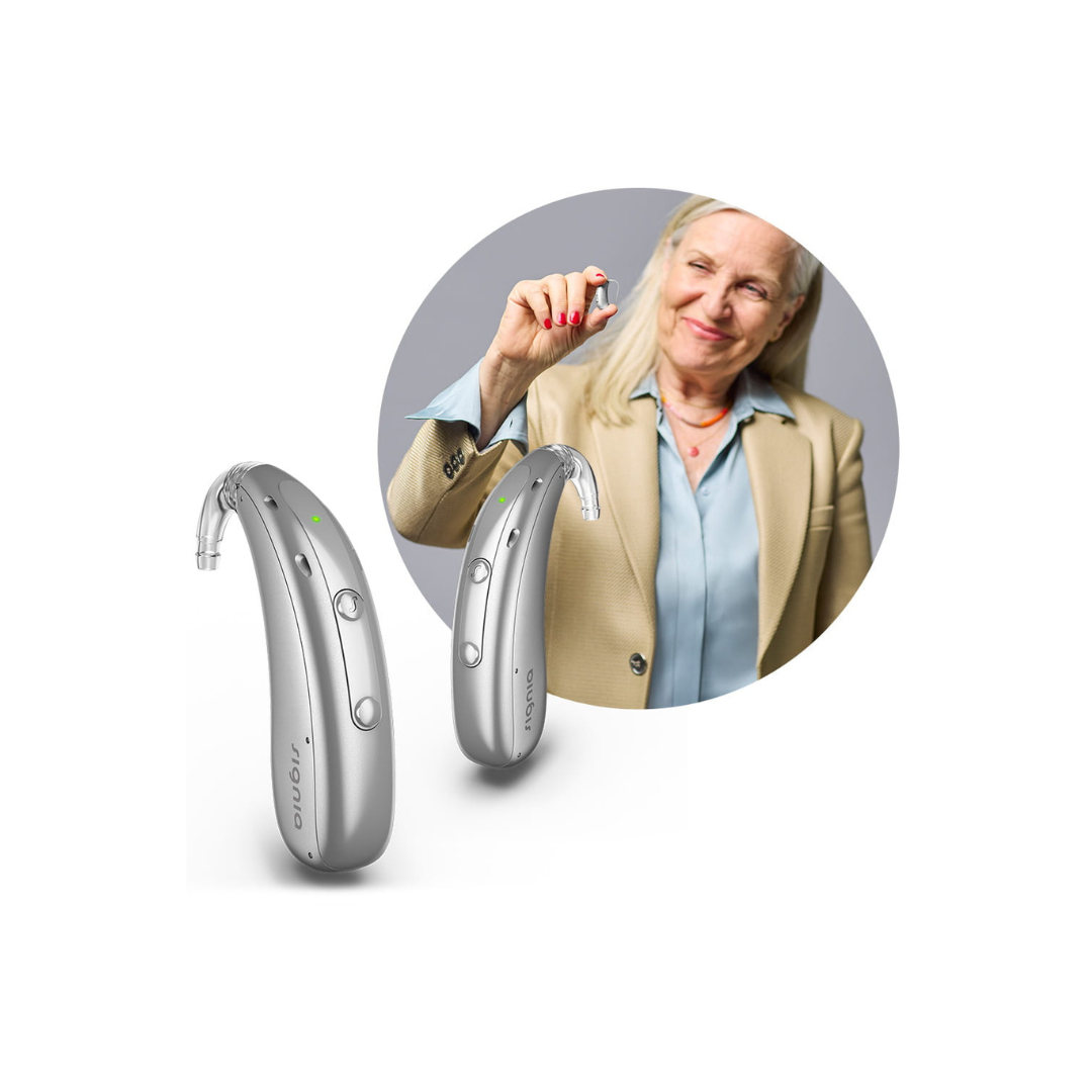 Signia Motion Charge&Go 1IX (M, P, SP), Bluetooth & Rechargeable BTE Hearing Aids