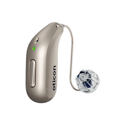 Oticon Intent 2 miniRITE Power Bluetooth - LE Audio Sleek Design Rechargeable Hearing Aid