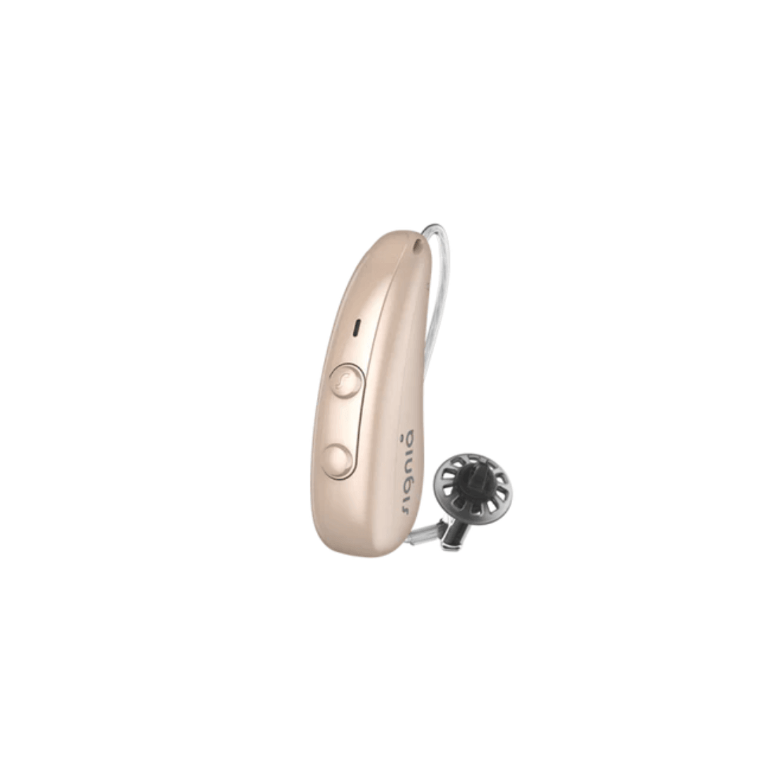 Signia Pure Charge & Go 5 IX Bluetooth RIC Hearing Aids with Portable Charger – Ideal for Tinnitus Support, Beige Color