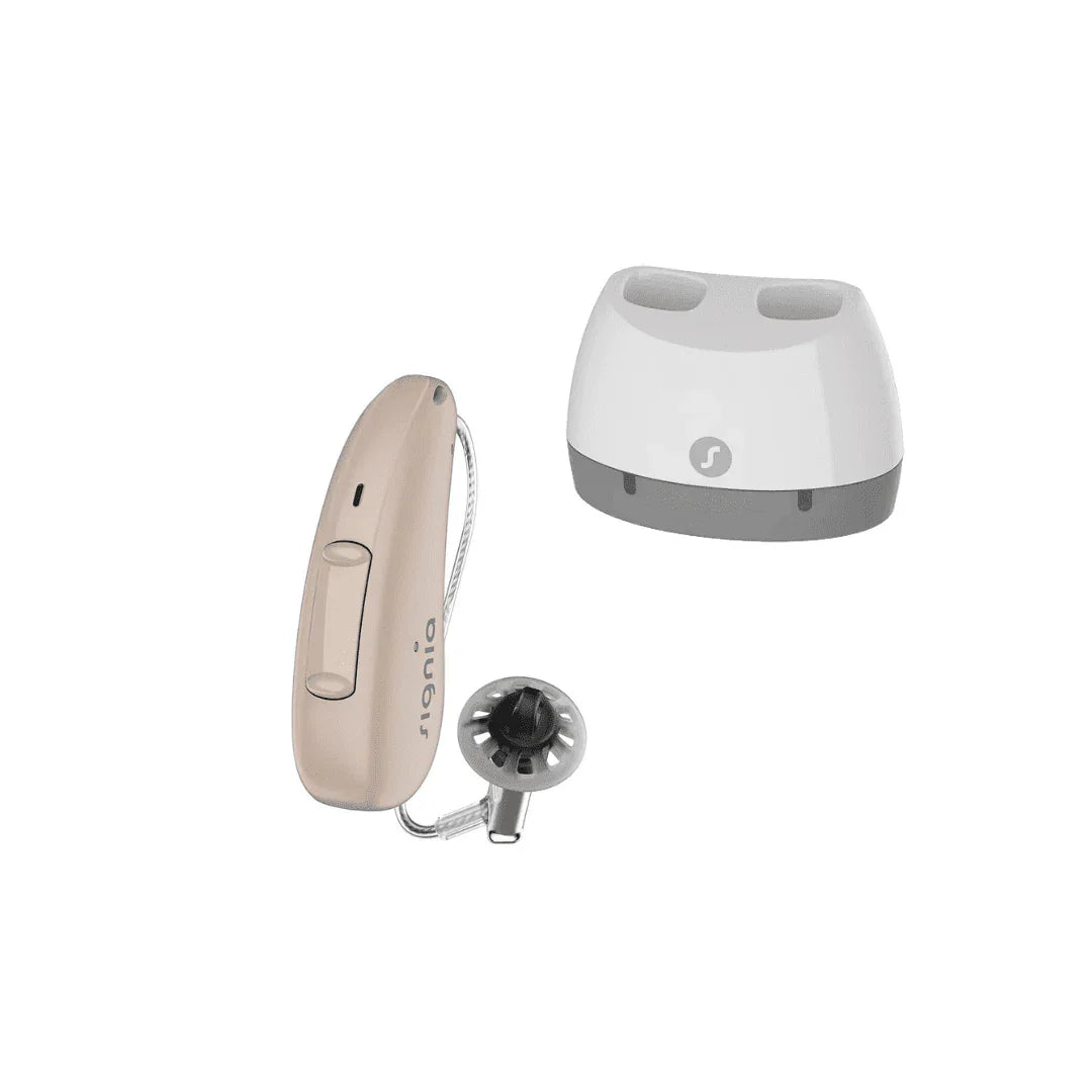 Signia  Pure Charge & Go 2AX Rechargeable Hearing Aid RIC - Tinnitus Masker, Bluetooth Connectivity