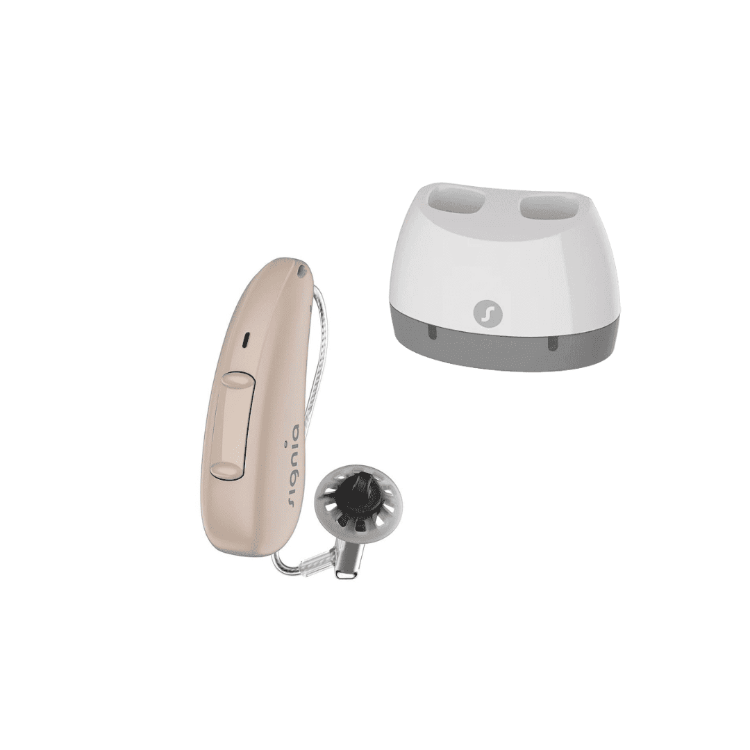 Signia Pure Charge& GO T 5AX Rechargeable Hearing Aids, RIC Bluetooth Connectivity Ear Aids