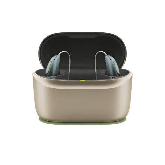 Phonak Audéo I70-R Infinio | AI Powered Rechargeable RIC Bluetooth Enabled Hearing Aid with CROS-R & Charger