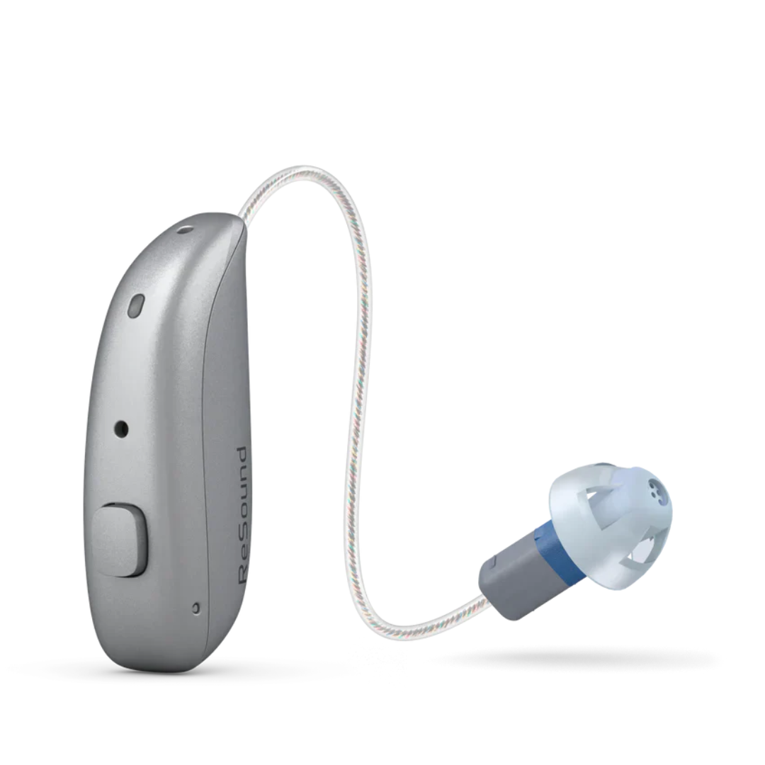 Resound Vivia 4 MicroRIE Rechargeable Hearing Aid Premium Features Bluetooth LE, iPhone & Android Connectivity