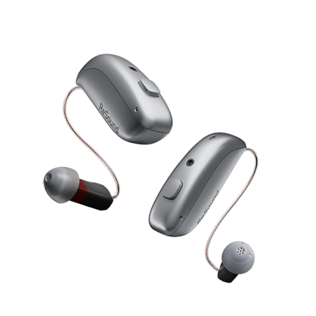 Resound Vivia 7 MicroRIE Rechargeable Hearing Aid Premium Features Bluetooth LE, iPhone & Android Connectivity