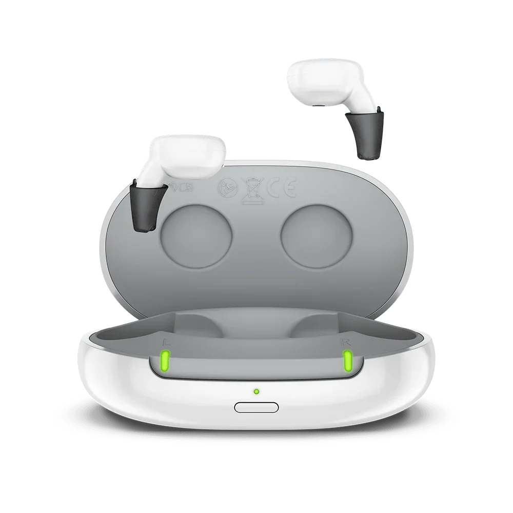 Signia Active Pro IX with CROS | 48-Channel Rechargeable ITE Hearing Aids + Charger