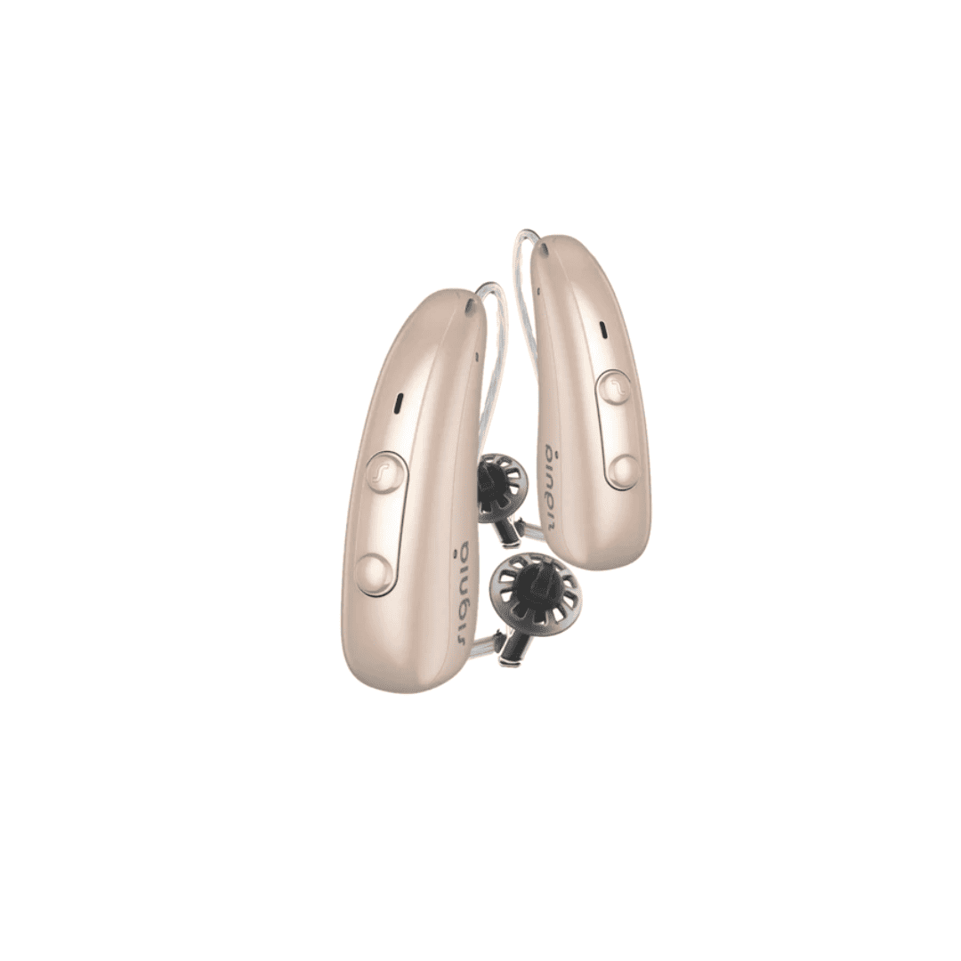 Signia Pure Charge & Go T 7IX Rechargeable Hearing Aid With Portable Charger- Beige Color